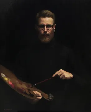 Portrait of Man with Brush